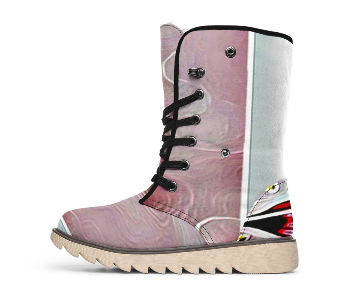 Floral Embosses: Pictorial Cherry Blossoms 01-03 Polar Boots