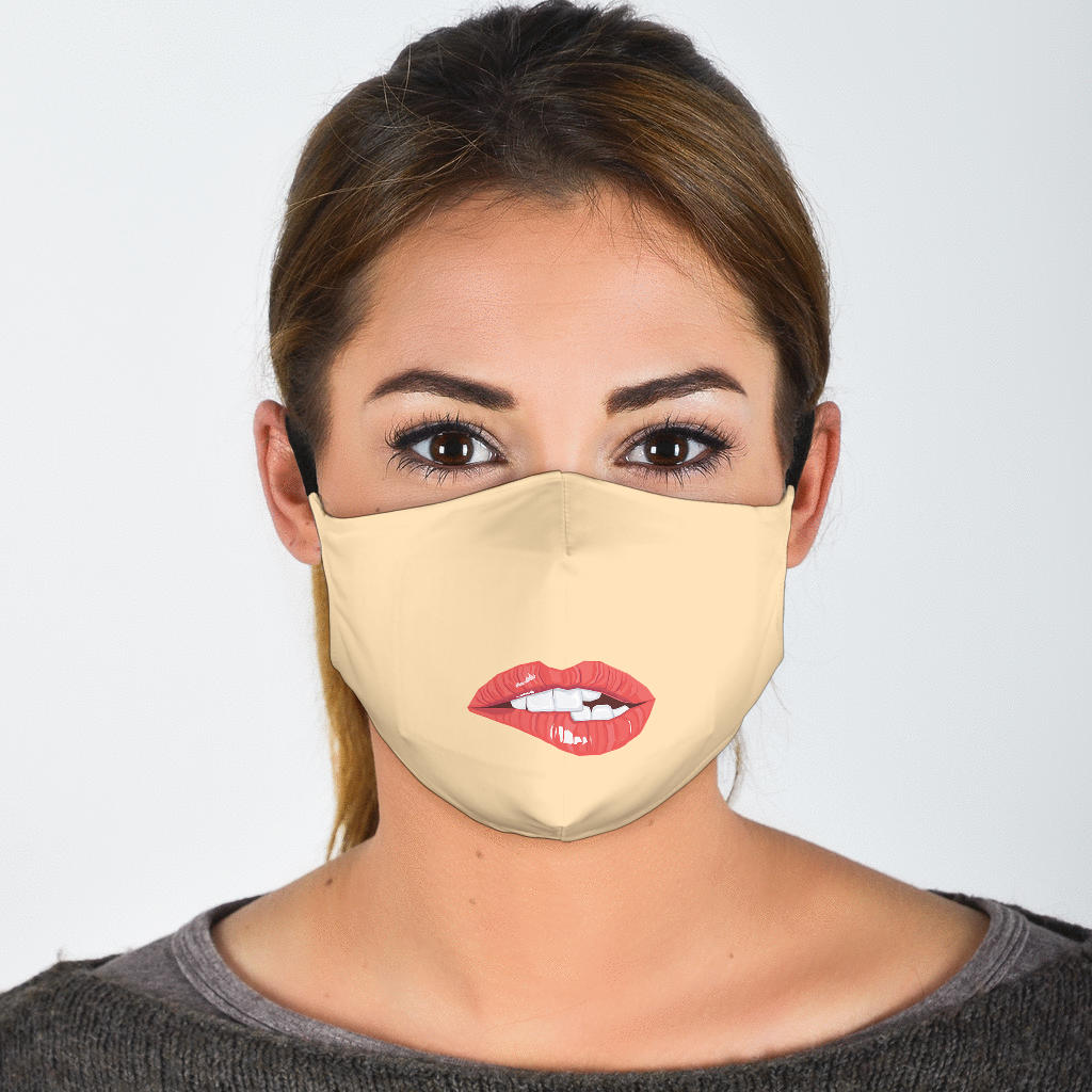 Face Mask Bite Lips