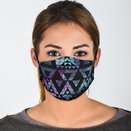 Geometric Nebula Face Mask