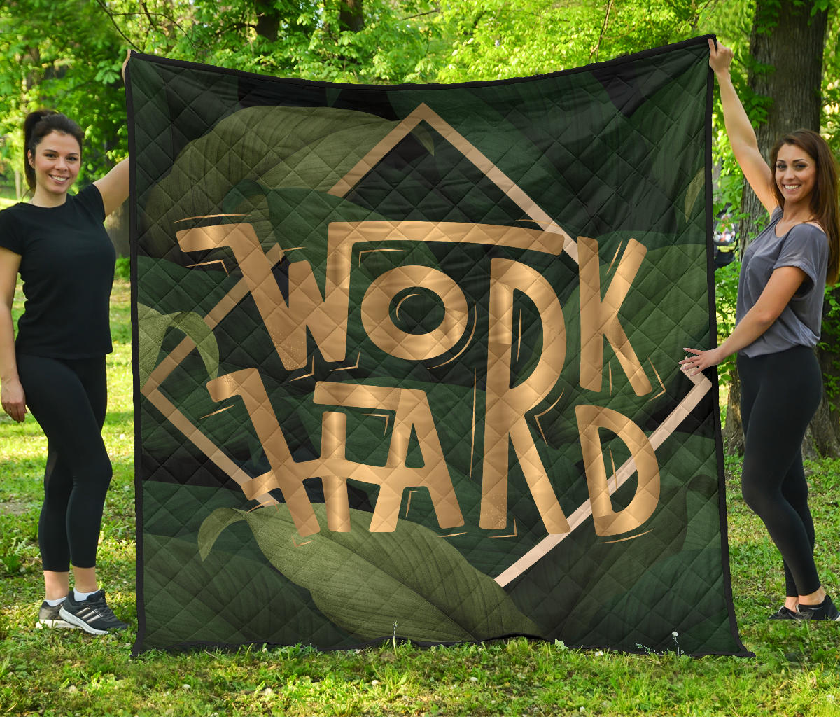 Work Hard Premium Quilt