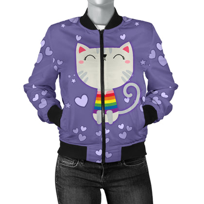 I Like Pussy Deal With It Bomber Jacket