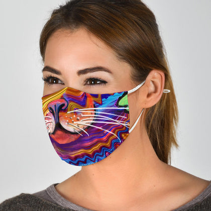 Fractal Cat Face Mask