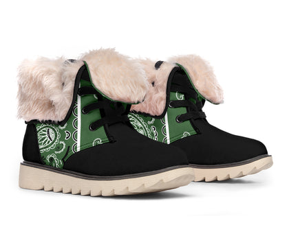 Classic Green Bandana Women's Polar boots