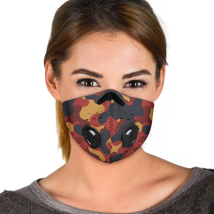 Red Camo Premium Mask