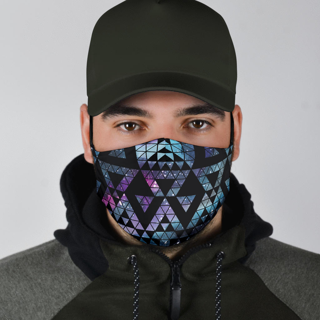 Geometric Nebula Face Mask