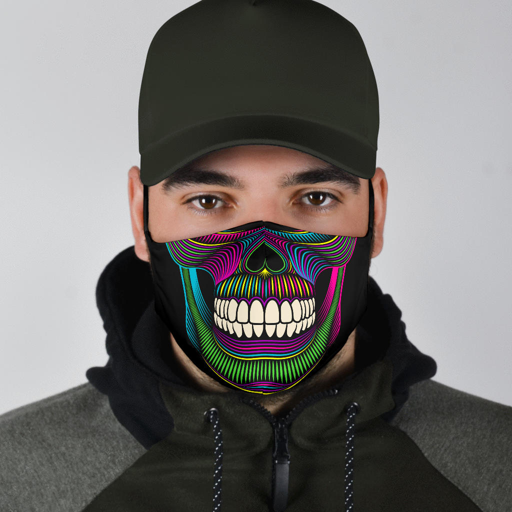 Neon Skull Mask