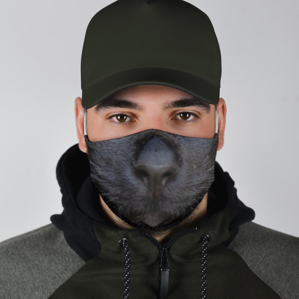 Black Cat Face Mask