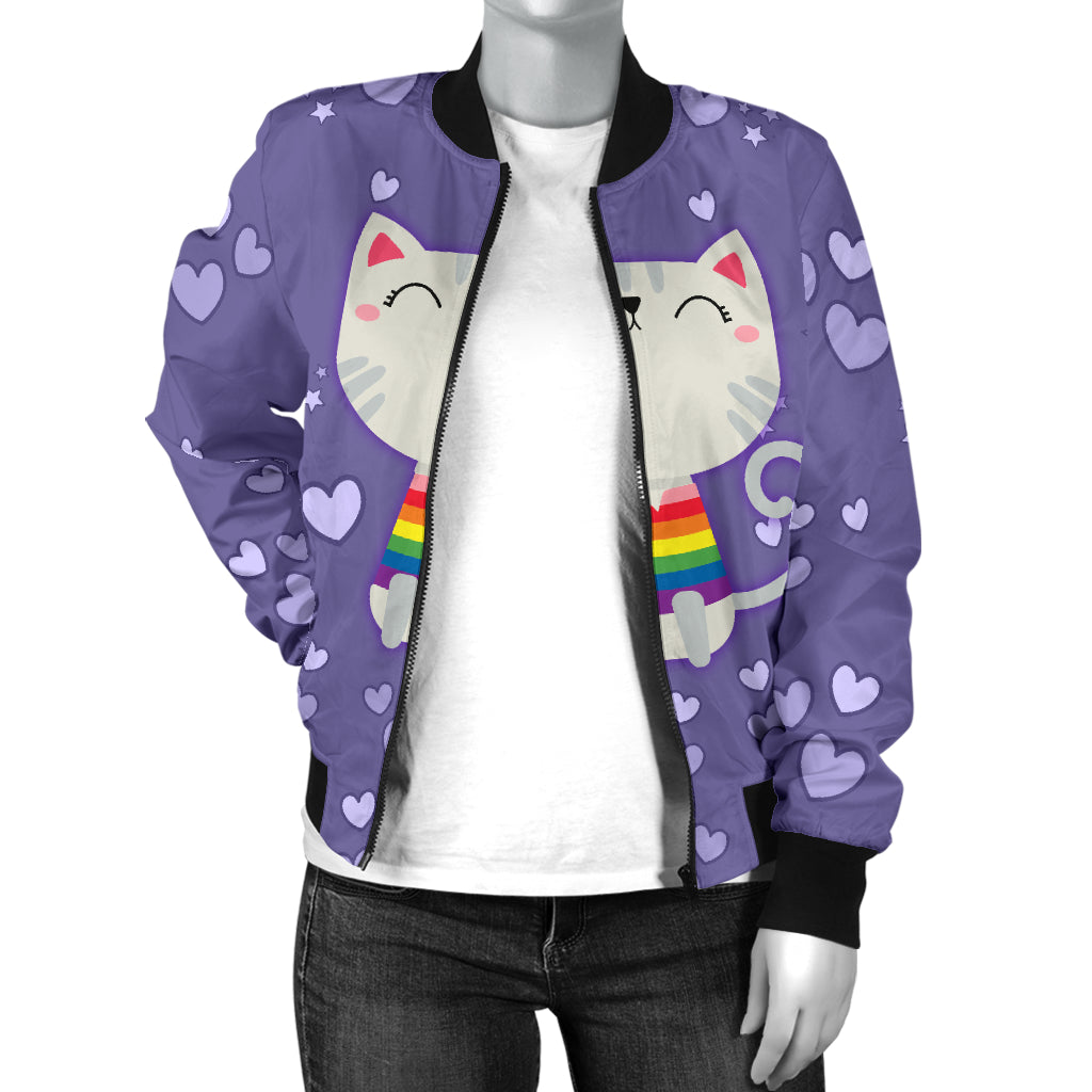 I Like Pussy Deal With It Bomber Jacket