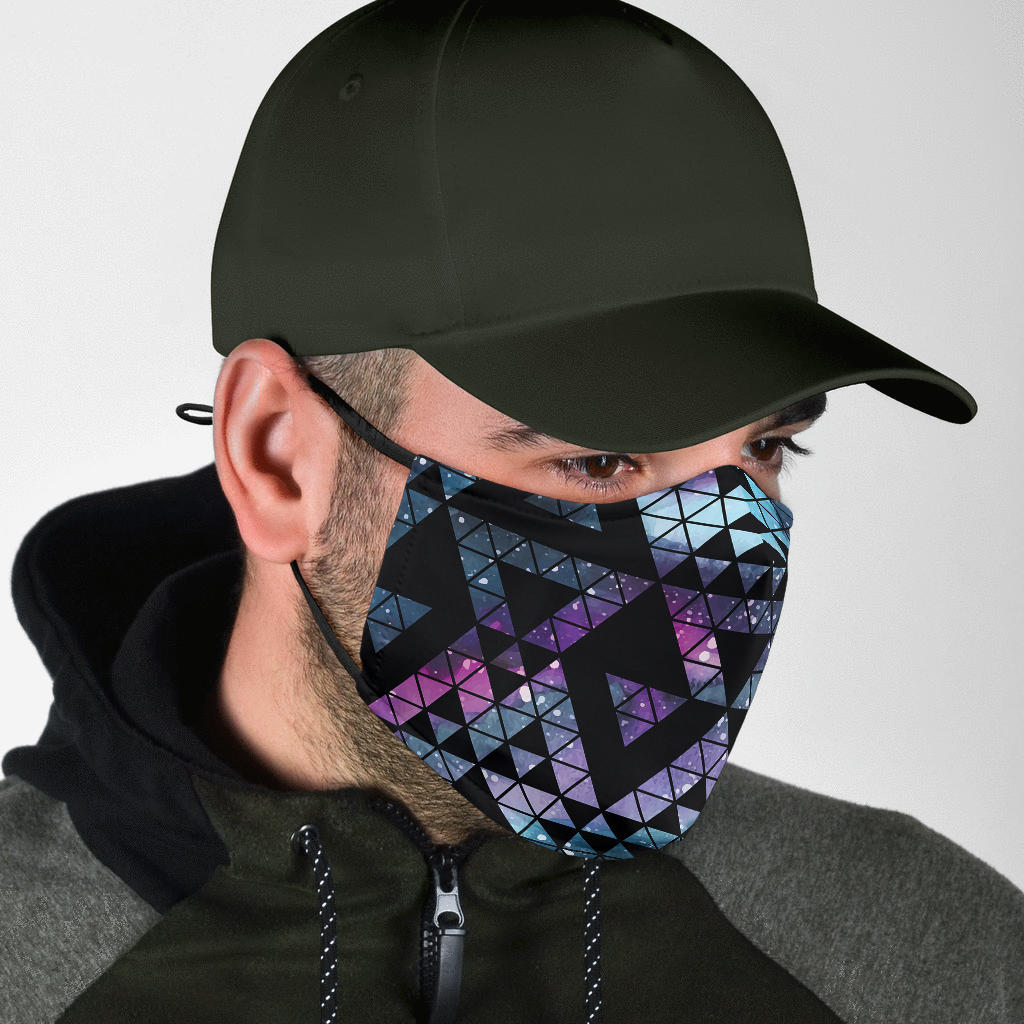 Geometric Nebula Face Mask