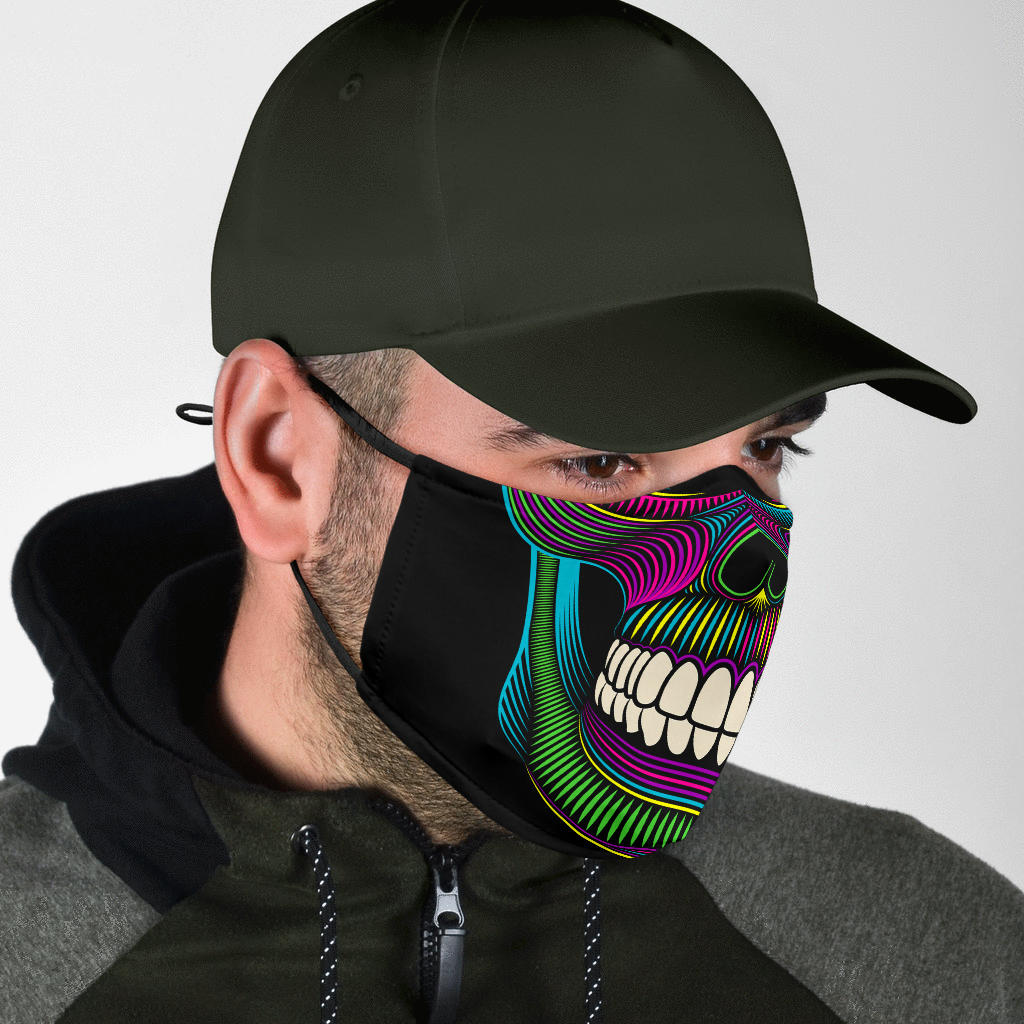 Neon Skull Mask