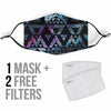 Geometric Nebula Face Mask