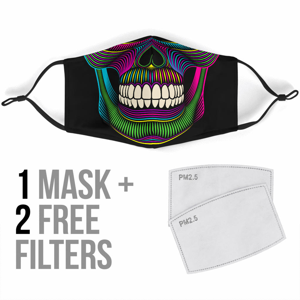 Neon Skull Mask