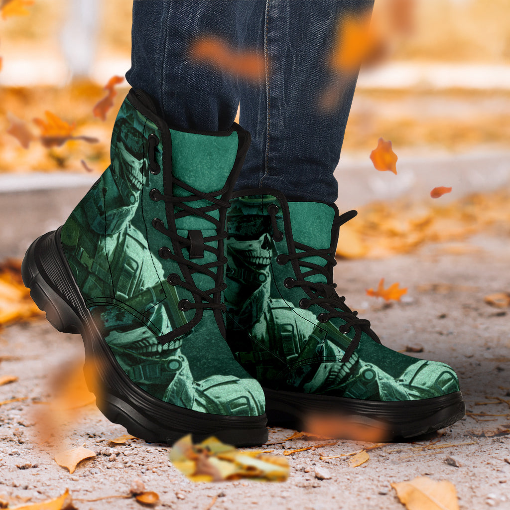 Green Army Skull