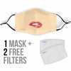 Face Mask Bite Lips