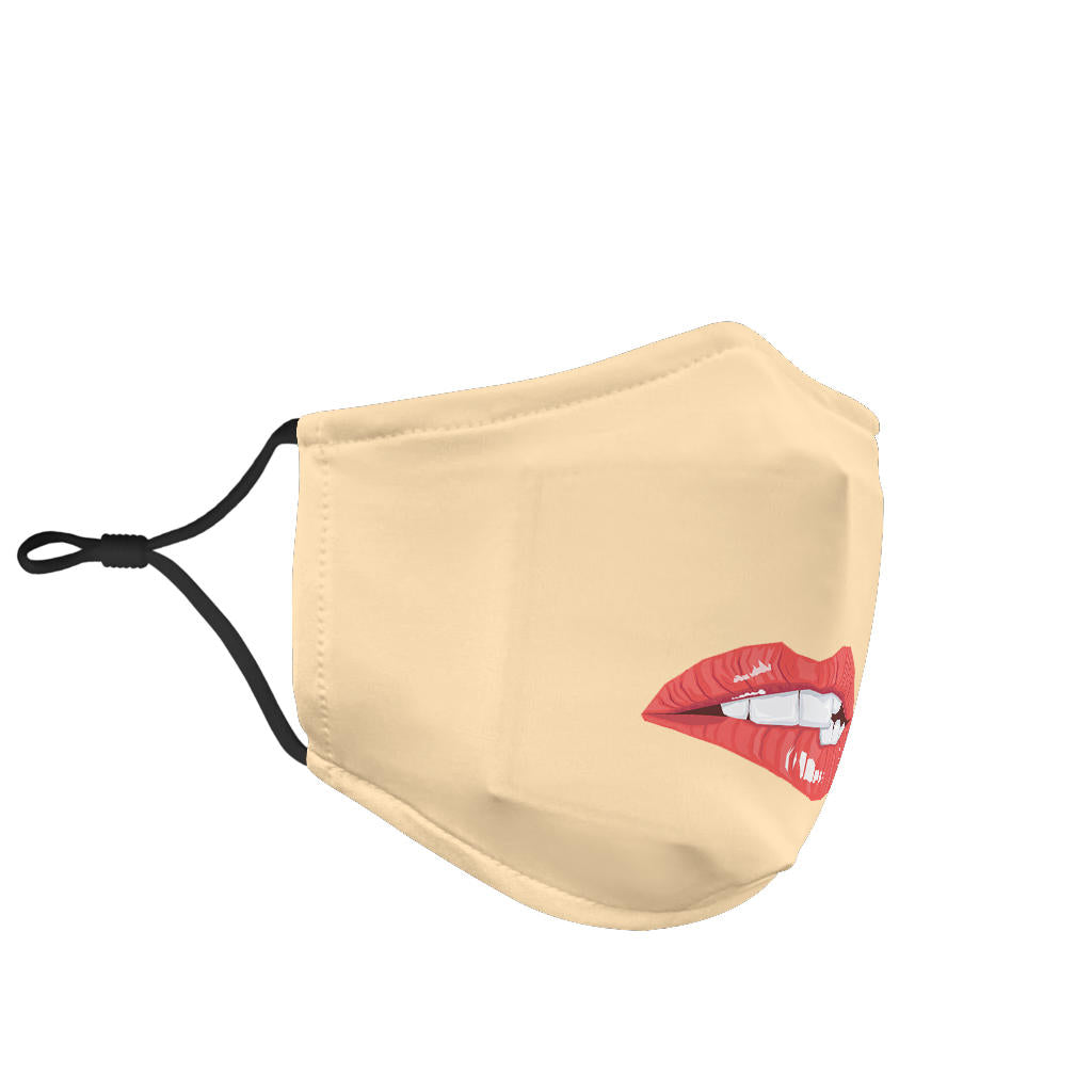 Face Mask Bite Lips
