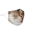 Brown Tabby Cat Face Mask