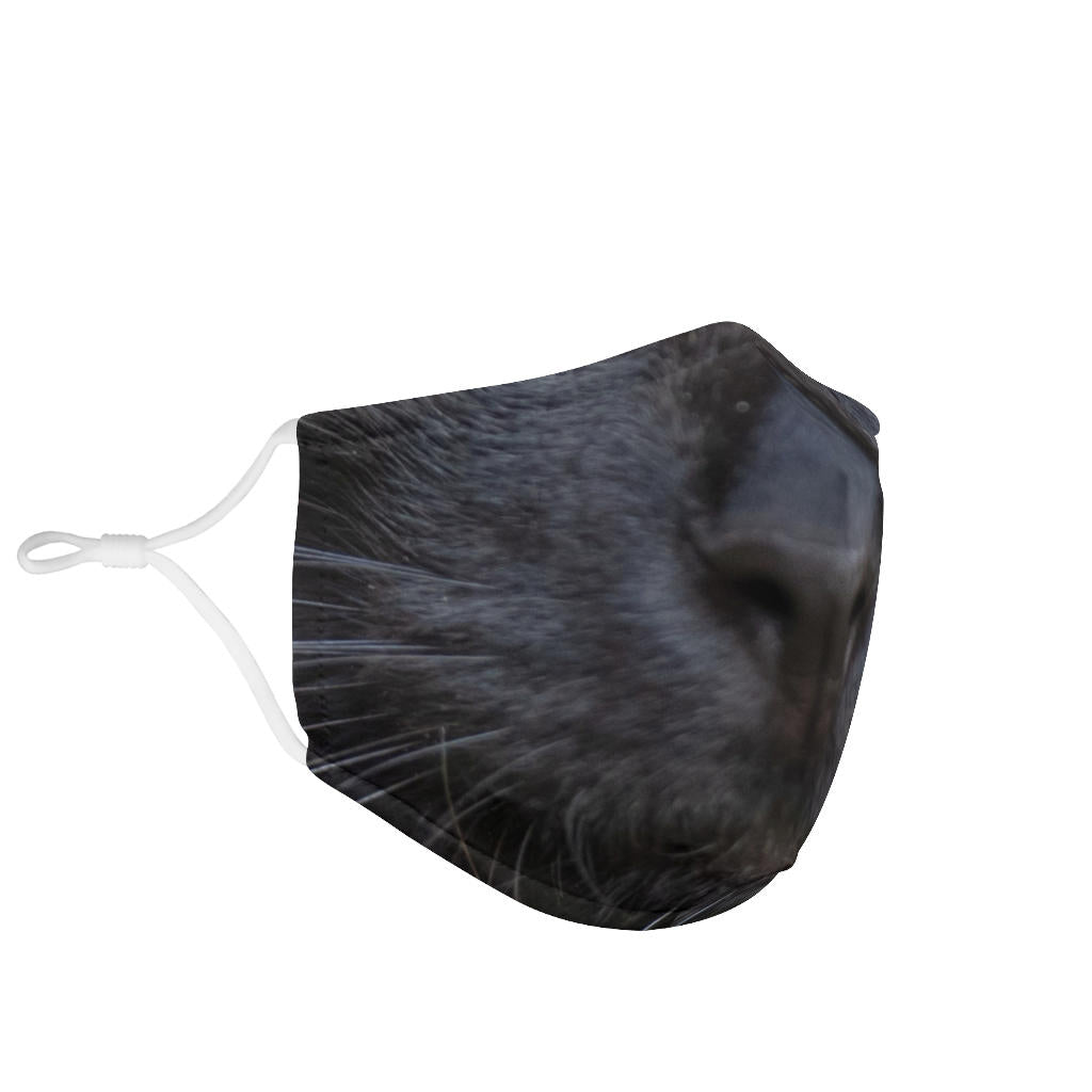 Black Cat Face Mask