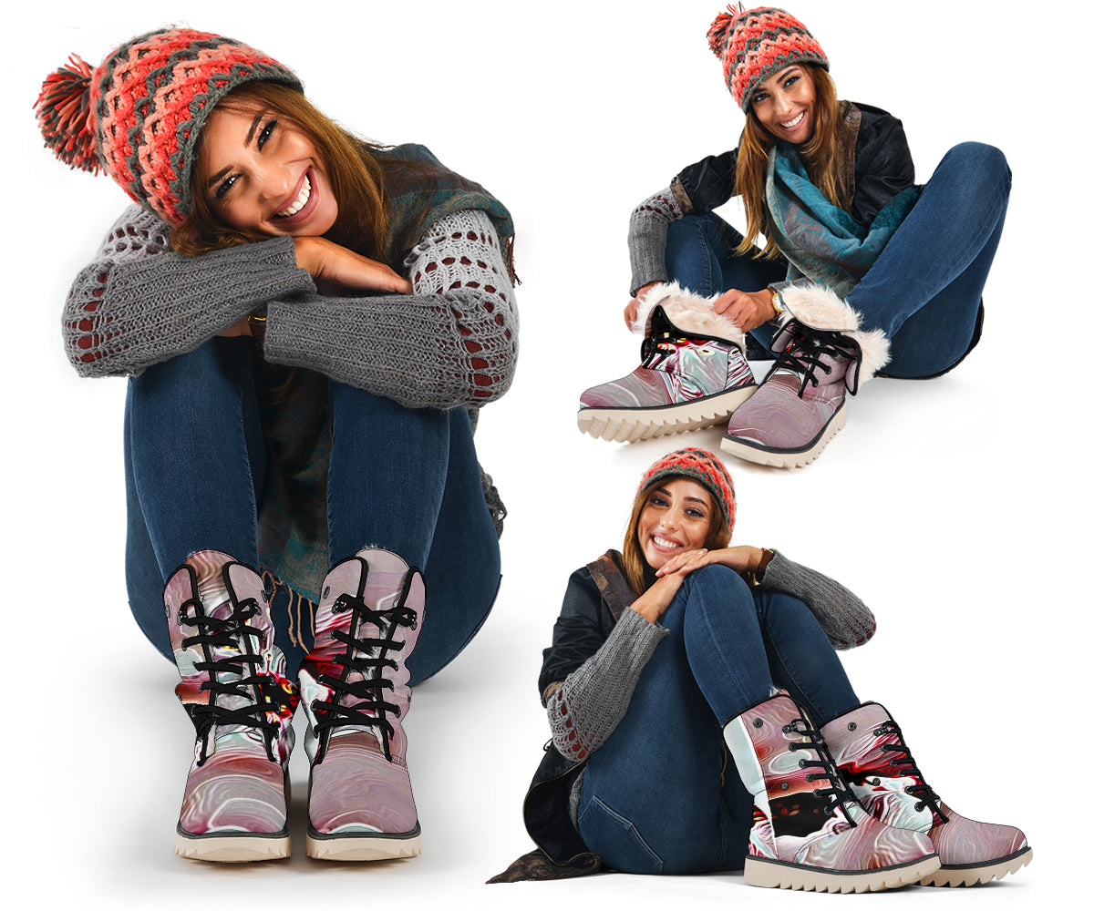 Floral Embosses: Pictorial Cherry Blossoms 01-03 Polar Boots