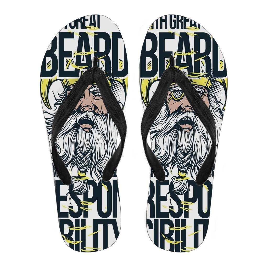 Great Beard Men's Flip Flops