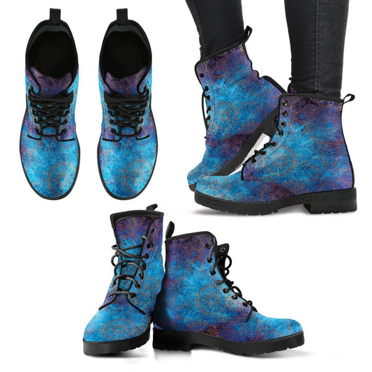 Leather Boots - Bohemian Mandala