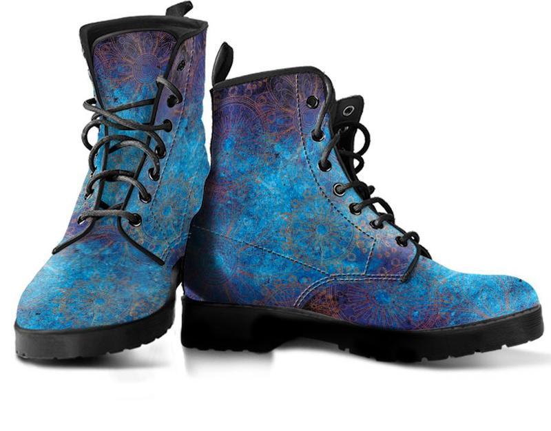 Leather Boots - Bohemian Mandala