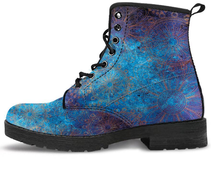 Leather Boots - Bohemian Mandala