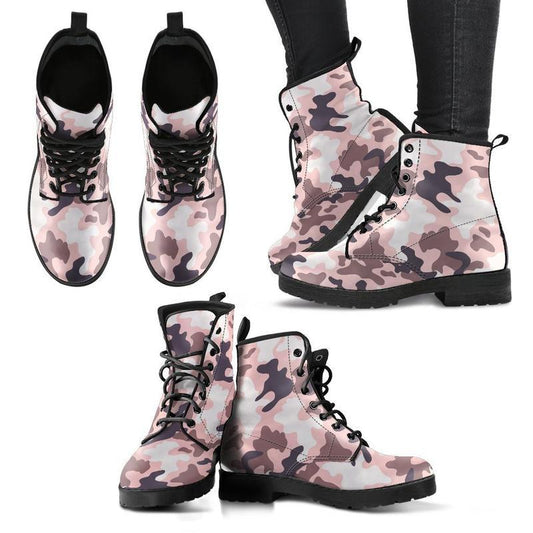 Leather Boots - Camouflage
