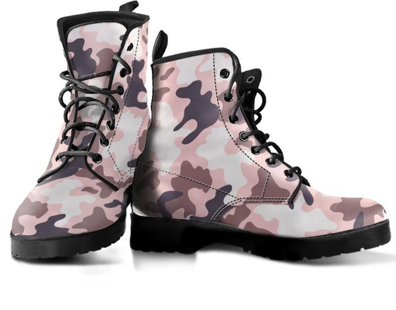 Leather Boots - Camouflage