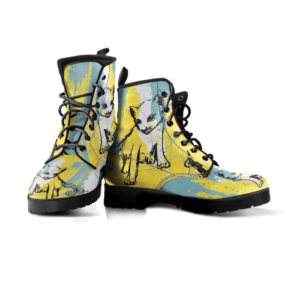 Leather Boots - Cat Meowing