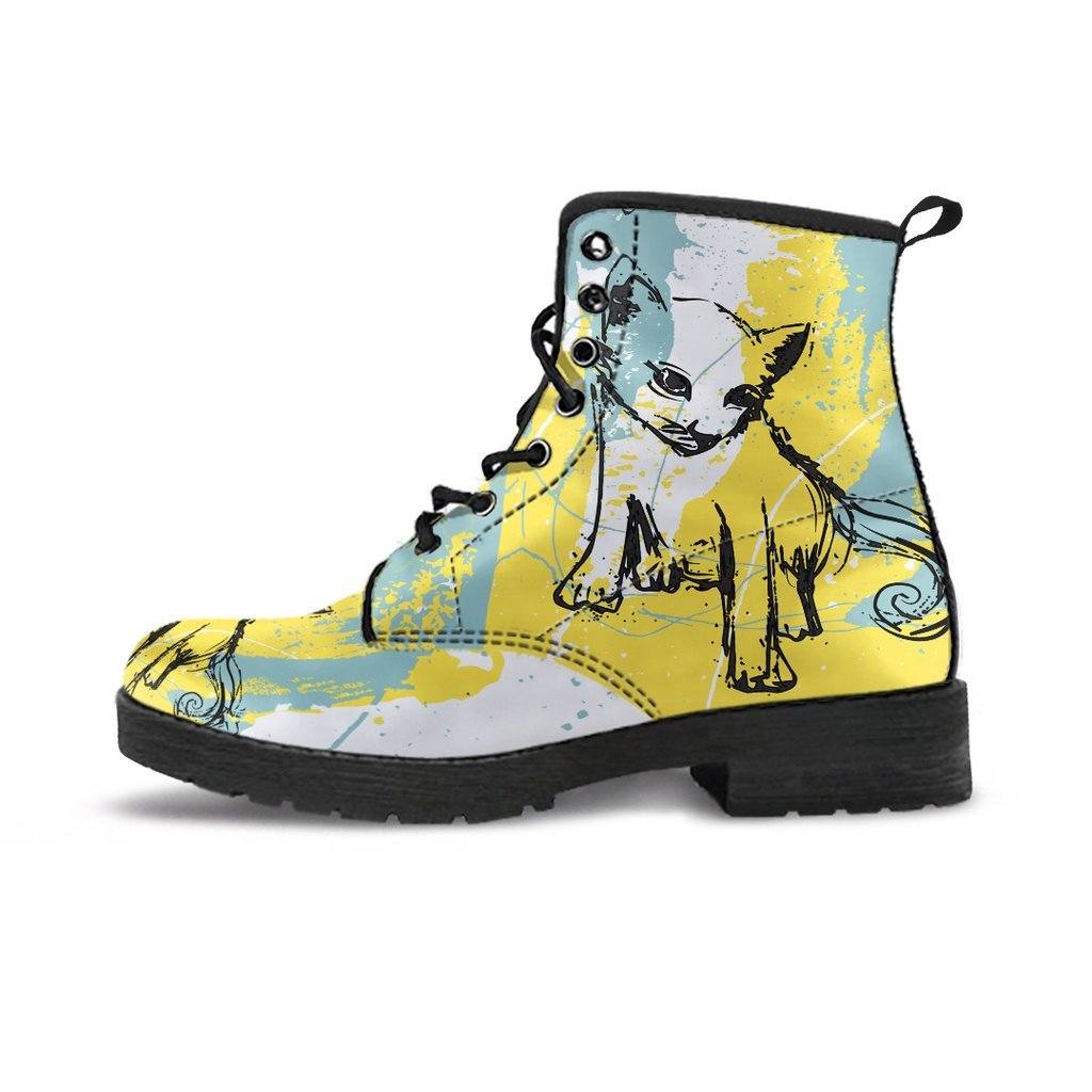 Leather Boots - Cat Meowing