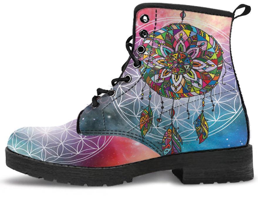 Leather Boots - Chakra Dream Catcher