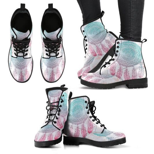 Leather Boots - Charm Dream Catcher
