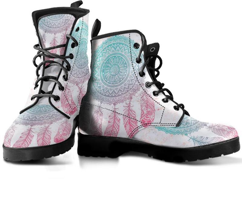 Leather Boots - Charm Dream Catcher