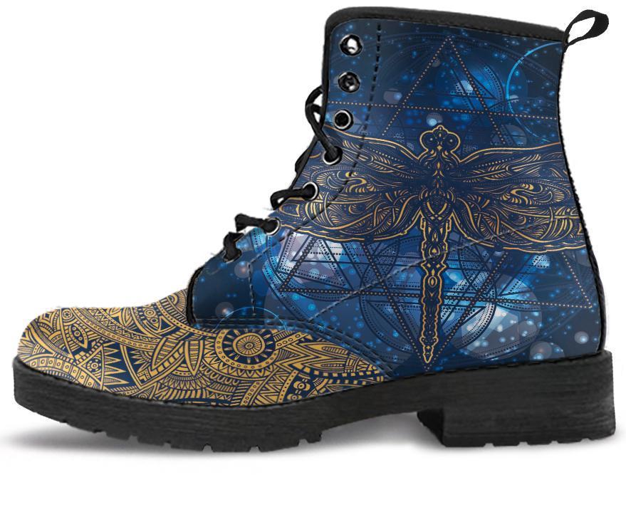 Leather Boots - Dragonfly