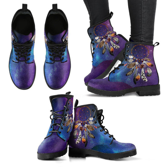Leather Boots - Dream Catcher Galaxy