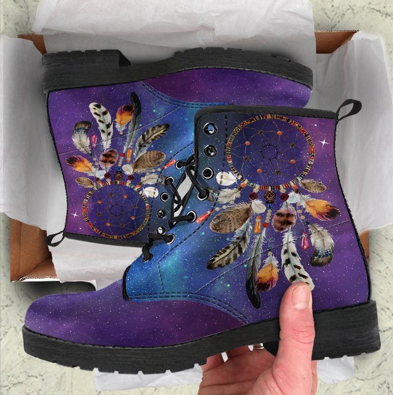 Leather Boots - Dream Catcher Galaxy