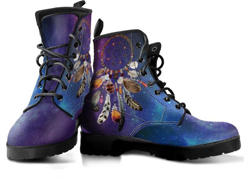 Leather Boots - Dream Catcher Galaxy