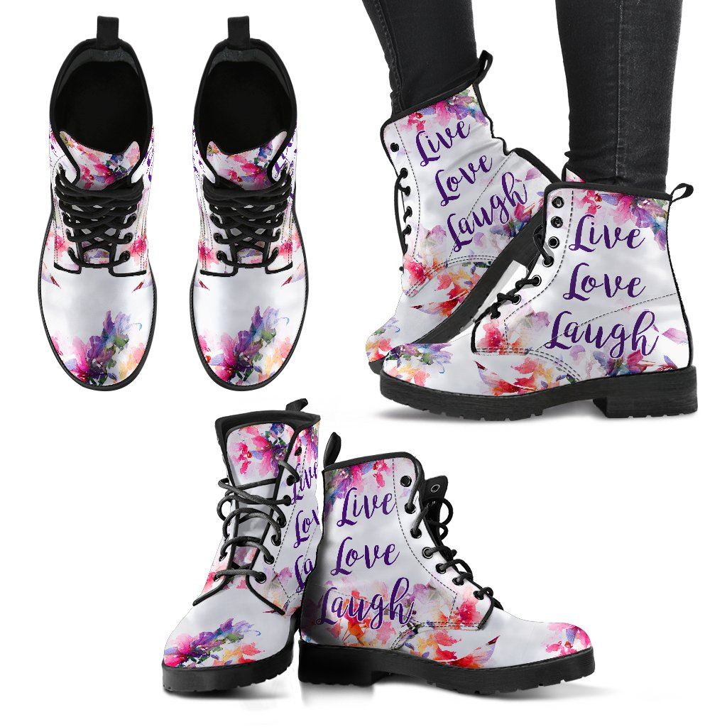 Leather Boots - Live Love Laugh