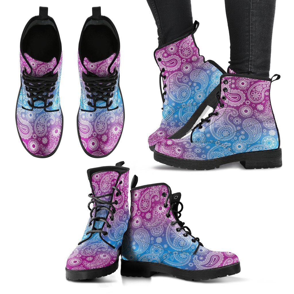 Leather Boots - Mandala