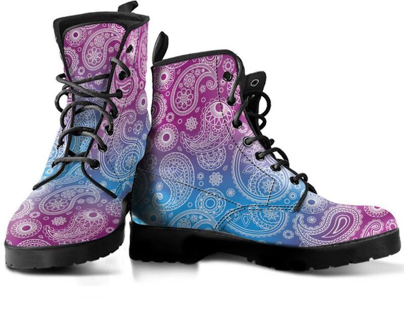 Leather Boots - Mandala