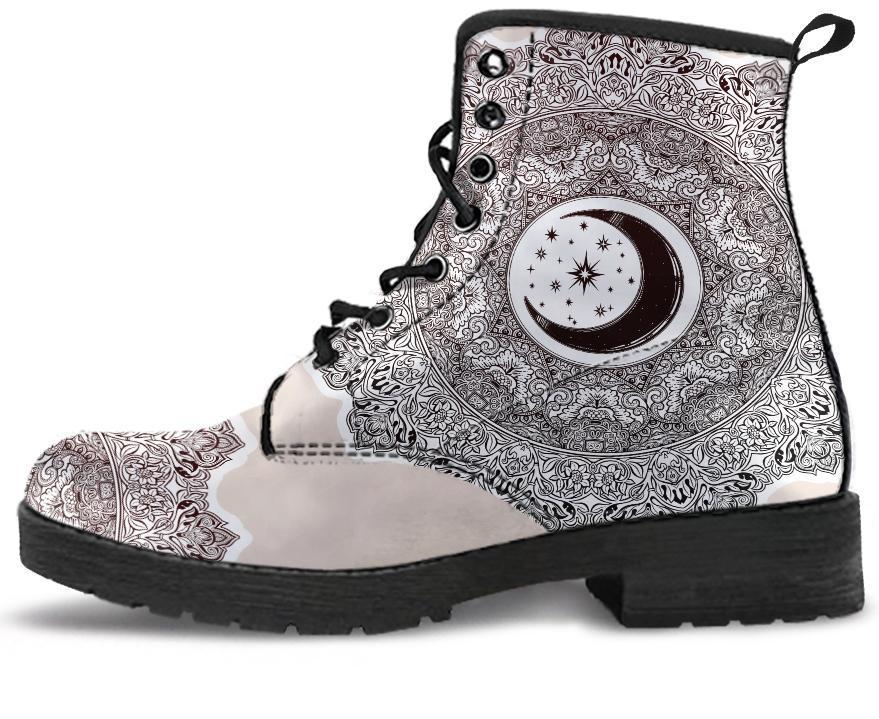 Leather Boots - Moon And Star