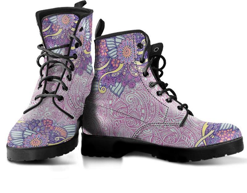 Leather Boots - Pink Henna