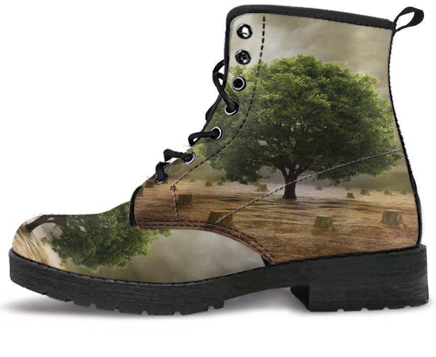 Leather Boots - Single Tree Of Life
