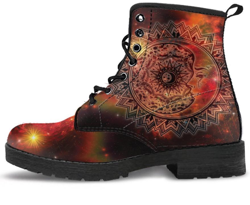 Leather Boots - Sun Moon