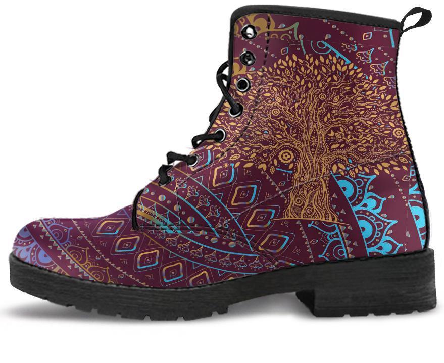 Leather Boots - Tree Of Life