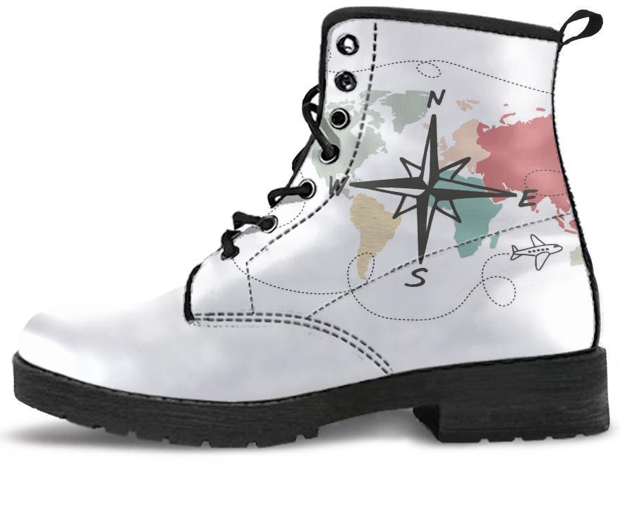 Leather Boots - Wanderlust Map
