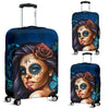 Luggage Covers - Calavera Girl Blue