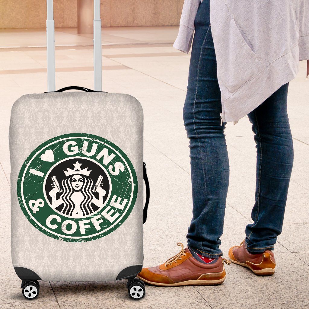 Luggage Covers - Coffee And Guns
