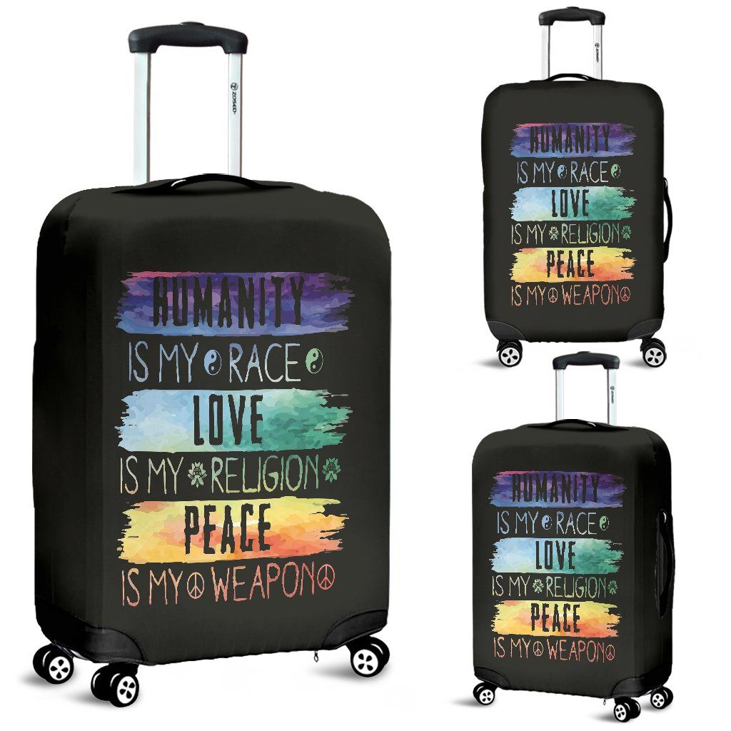 Luggage Covers - Humanity Love Peace