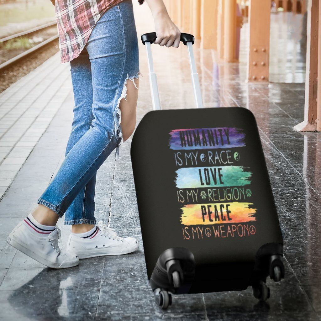 Luggage Covers - Humanity Love Peace